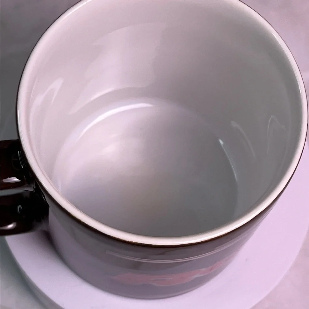 Rolo Candy Brown and Red Mug Made in England Vintage